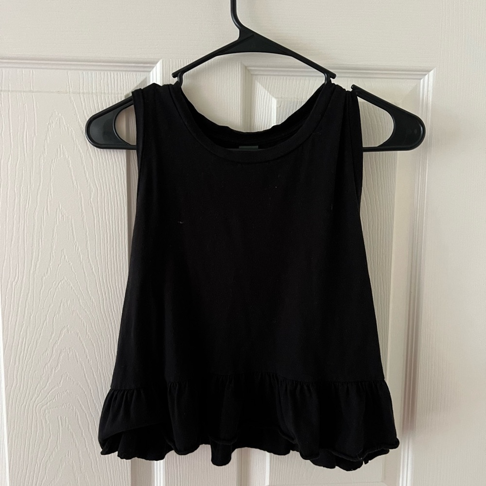 Black Peplum Tank